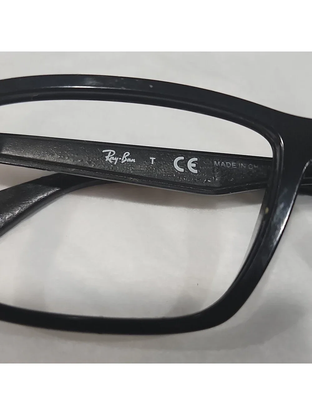 Ray Ban RB7056 2000 Black Square Eyeglasses Frame 53-17 145 Read Striped Screws